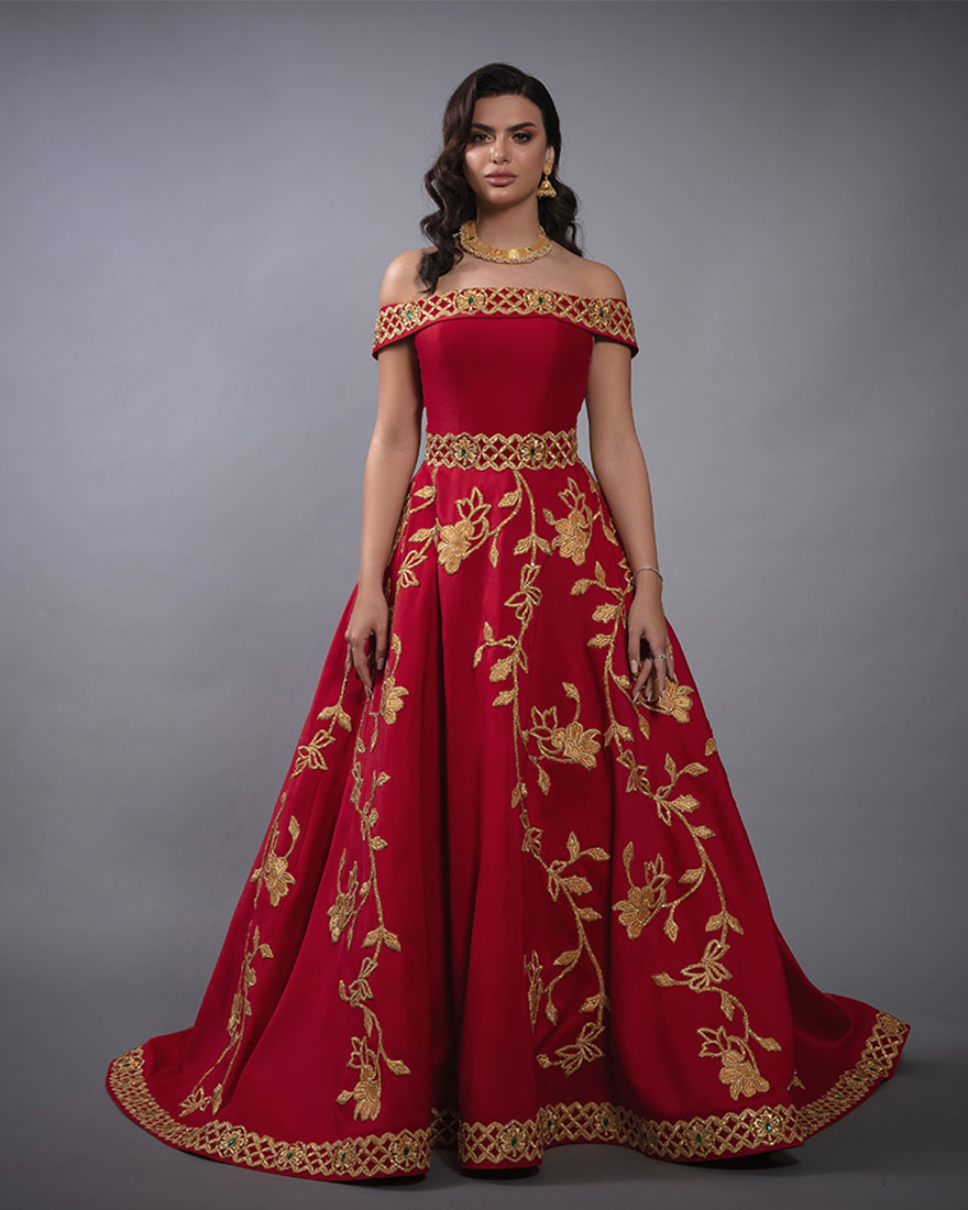 open lace back dress Dilsor Kurdish Henna Dress  dil fistan